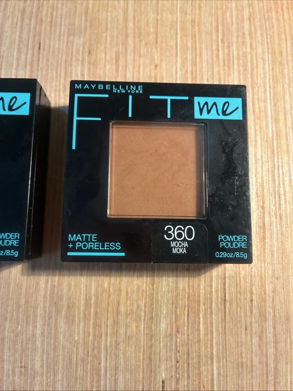 Maybelline Fit Me Matte + Poreless Pressed Powder - 360 Mocha Brown QTY 2